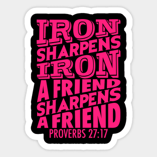 Proverbs 27:17 Sticker